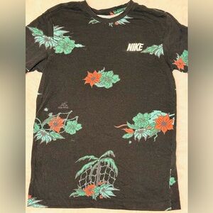 Nike Allover Print Basketball Floral Pattern T-Shirt Men’s Size Small